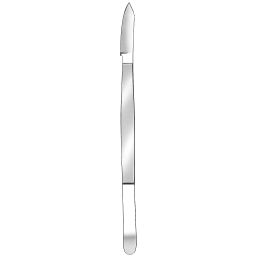 Couteau è cire en métal 17 cm