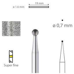 Instrument diamanté 801EF
