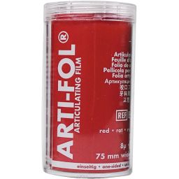 BK71 Arti-Fol articulatiefolie enkelzijdig 75 mm x 20 m rood 8 µm 