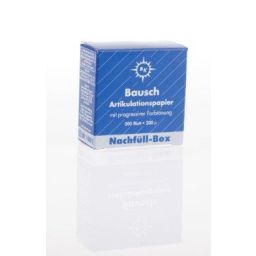 Papier à articuler avec transfert de couleurs progressives 200 μm bandes recharge 52 mm x 18 mm bleu (300)