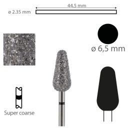 Instrument diamanté creux 5894 PM 065