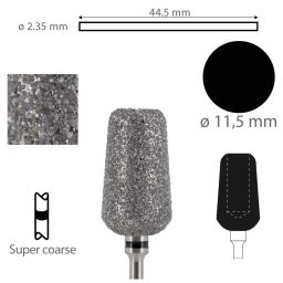 Instrument diamanté creux 5405 PM 115