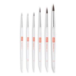 Set de pinceau Kolinsky evo (taille 1, 2, 4, 6, 8, 1/0)