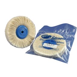 Brosse à polir 20 coton / centre plastique Ø 90 mm rond 