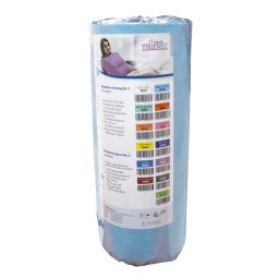Tablier pour patient, plastique 60 x 54 cm bleu clair (80) 