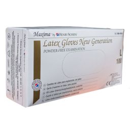 HS gants latex Maxima non poudrés L (100)