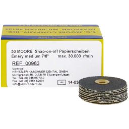 Moore papier 7/8 emery grof (200) 