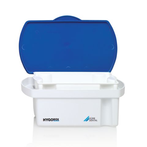 Hygobox couvercle bleu insert blanc 