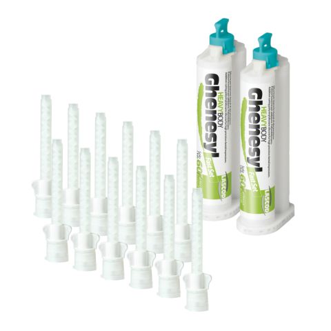 Ghenesyl silicone heavy body fast 50 ml (2) + 12 mixing tips