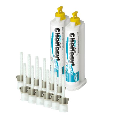 Ghenesyl silicone light normal 50 ml (2) + 12 embouts mélangeurs