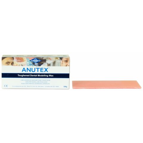 Anutex cire à modeler 500 g 187 x 88 x 1,5 mm rose transparent