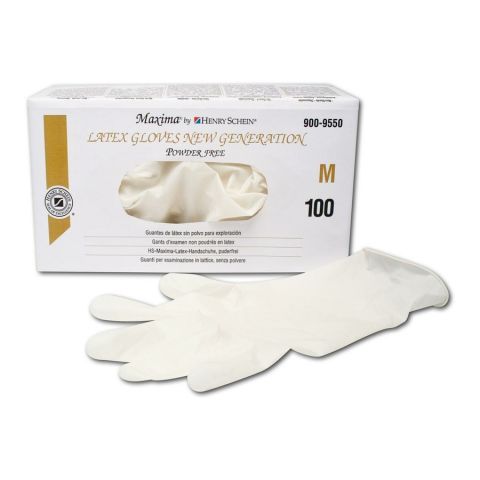 HS gants Maxima non poudrés en latex XS (100)