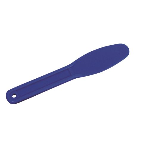 Kunststof alginaatspatel blauw metallic