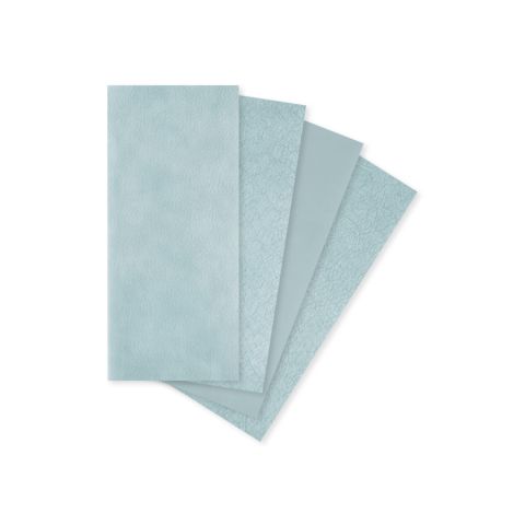 GEO cire en plaques turquoise transparent 75x150 mm 0,50 mm veinée (15)