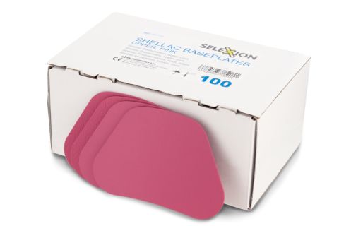 Shellac plaques bases rose supérieur (100)
