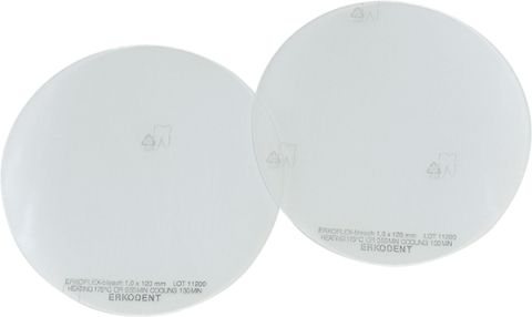 Erkoflex bleach dieptrekfolie 1,0 x Ø 125 mm transparant  (20) 