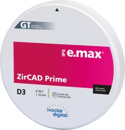 IPS e.max ZirCAD Prime 98.5 D3 20 mm 