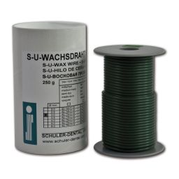 S-U-fil de cire 250 g 3,5 mm vert moyen dur 
